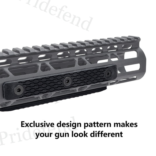 Pridefend M-lok Rail Cover, Cover for Single Picatinny Rail, Grip Cover Panel, Gun Stock Accessories