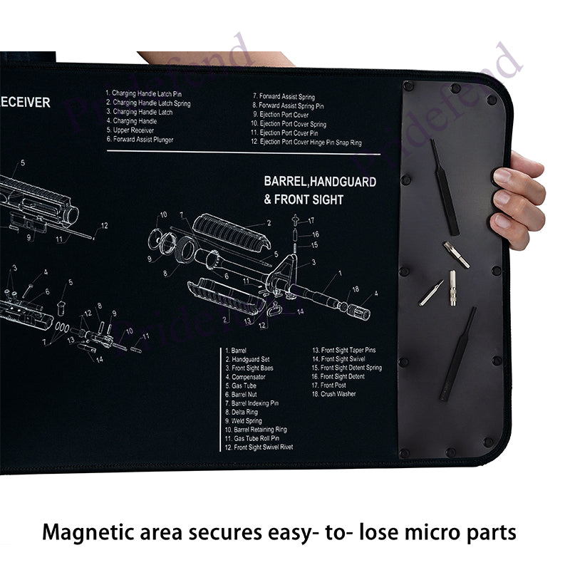 Load image into Gallery viewer, Gun Cleaning Mat 37 x 12”, Magnetic
