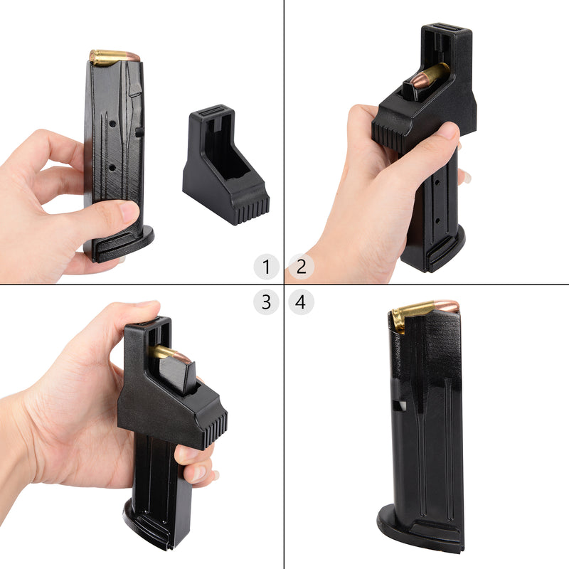 Load image into Gallery viewer, 2 Pack Magazine Loader for Most Double Stack 9mm Pistol Mag
