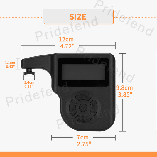 Pressure Gauge with LCD Display (Black) Digital Force Gauge For Push and Pull Digital Pull Gauge