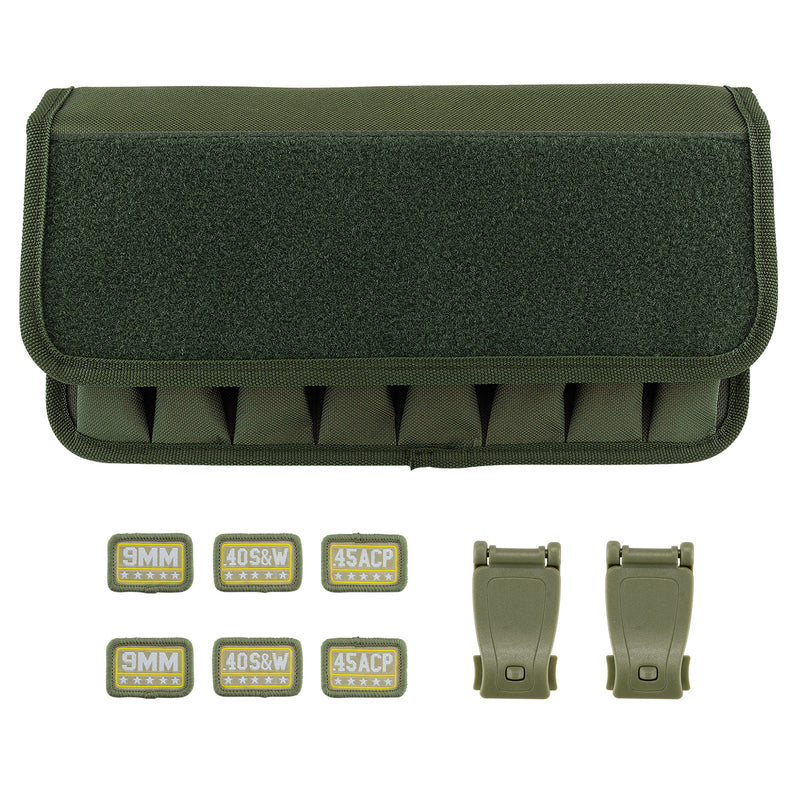 Load image into Gallery viewer, Molle 8 Mag Pouch with Cover Pistol Magazine Storage Pouch
