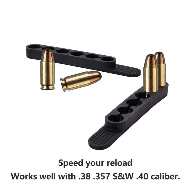 Load image into Gallery viewer, 6 Pack Speed Strips 6 Rounds for 9mm Black Quick Strips
