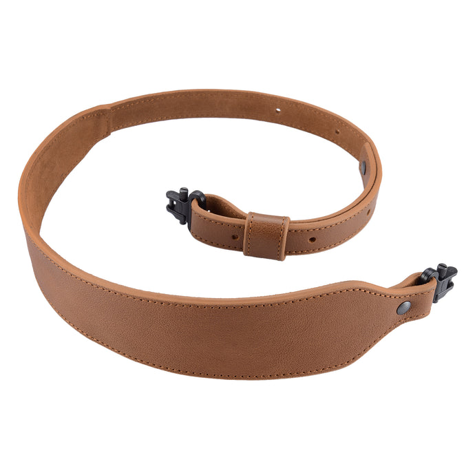 Rifle Sling Buffalo Hide Leather Sling with Swivels Durable Gun Strap