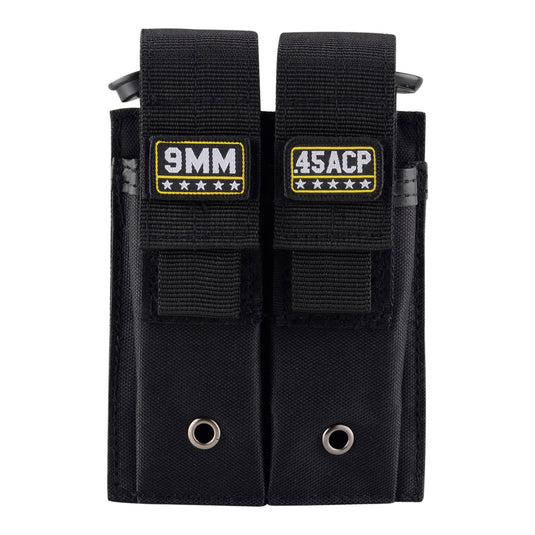 Molle Double Pistol Mag Pouch Single and Double Stack Magazine